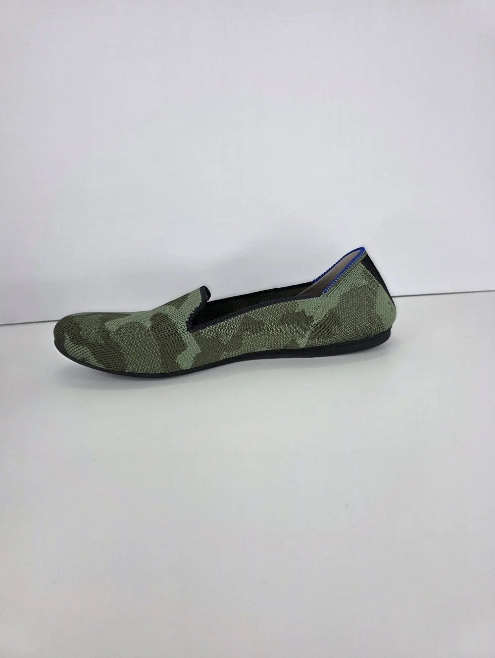 Rothy's The Loafer Flats Green Olive Camo Slip‎ On Women's Casual Shoes Size 7